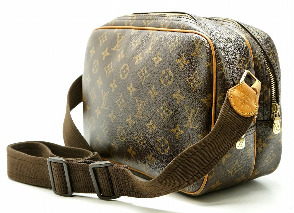 Louis Vuitton Crossbody Reporter Bag Shoulder Monogram Brown